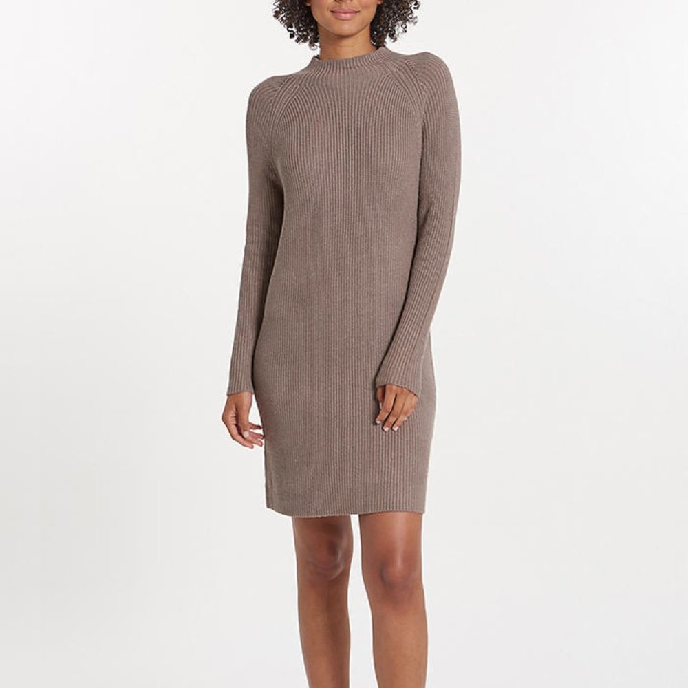 LEIMERE Venice Mock Neck Sweater Dress size M